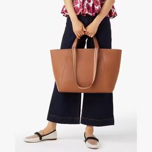 Kate Spade Rosie Tote Large Warm Gingerbread Pebbled Leather